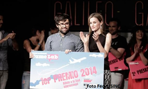 El biólogo Ricardo Moure, ganador de Famelab España 2014