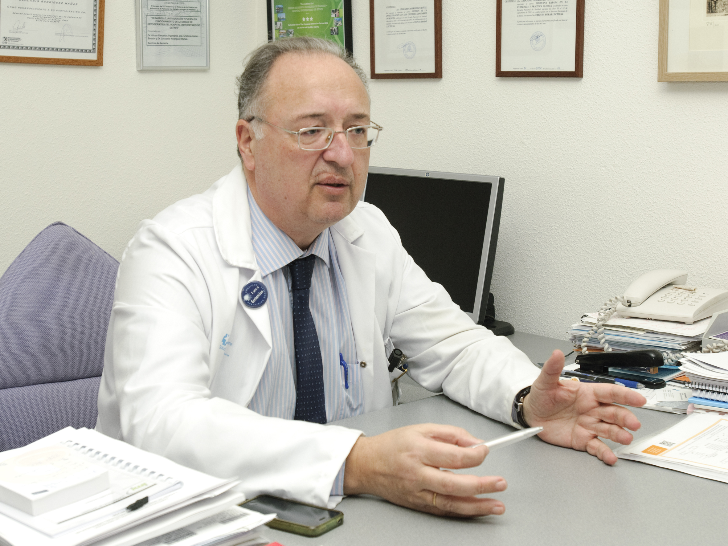 Leocadio Rodríguez-Mañas responde a 'Diario Médico' en el Día Internacional de las Personas de Edad