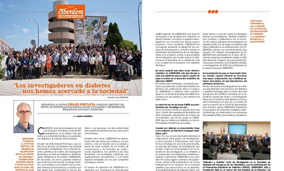 Eduard Montanya: “Los investigadores en diabetes nos hemos acercado a la sociedad”